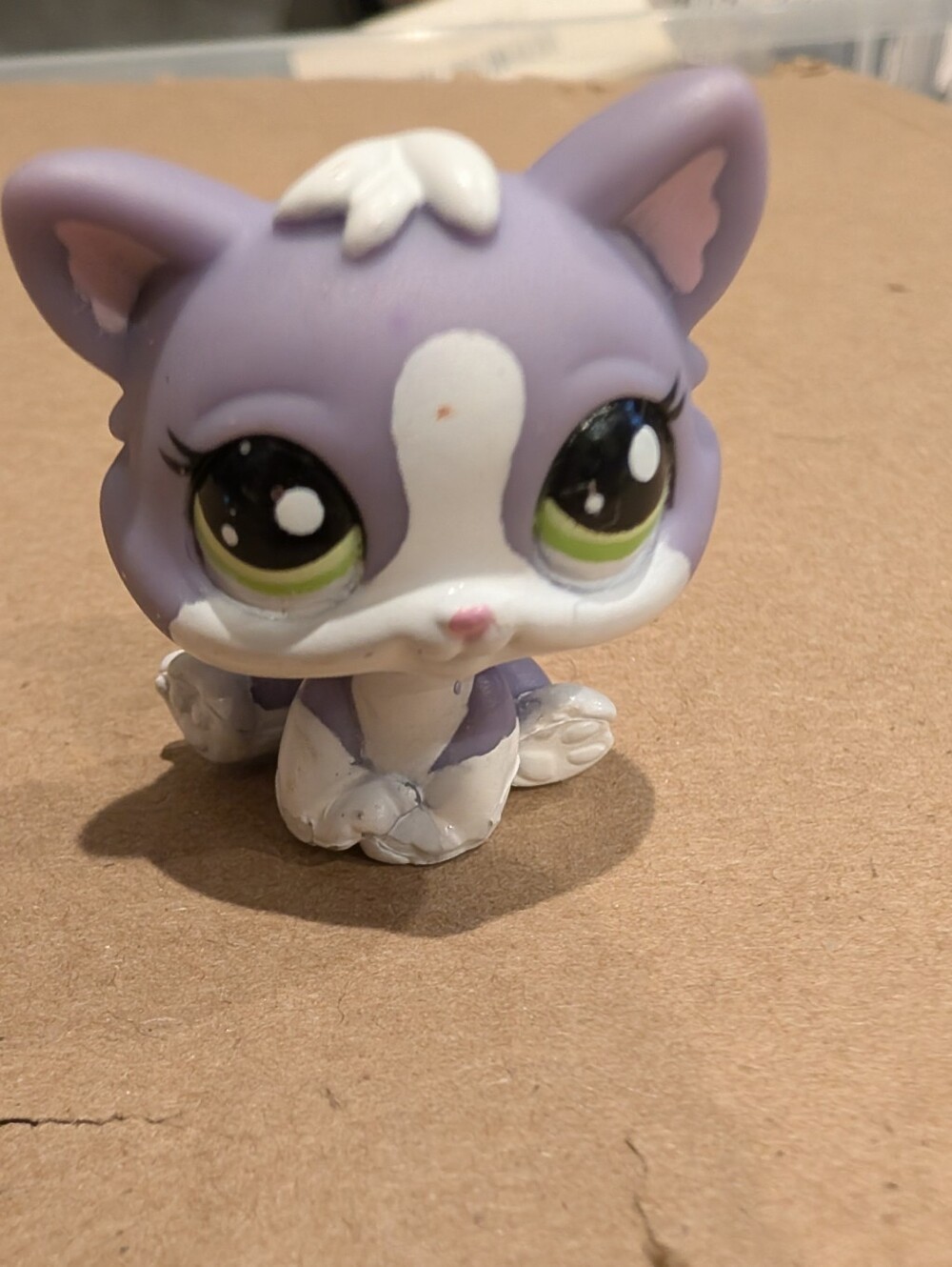 Littlest Pet Shop #2094 Purple Shorthair Cat